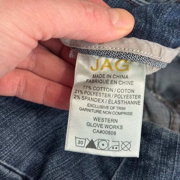 Jag Jeans Womens 10P Straight Pull On Mid Rise Ankle Nora Jegging Stretch Indigo - Picture 11 of 12